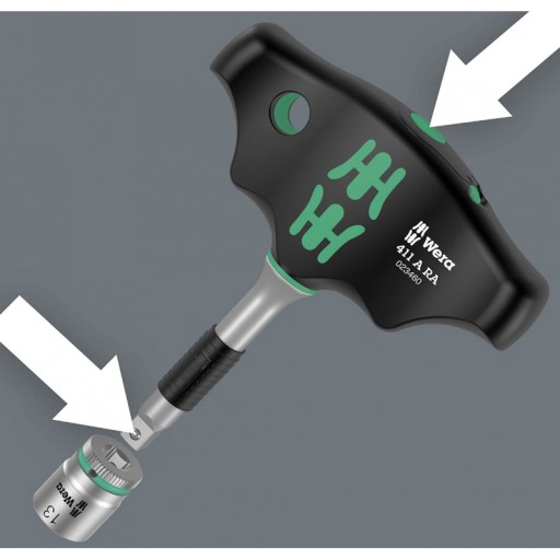 Ручка-трещотка Wera 1/4 411A RA 05023460001