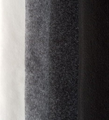Filc na metry wykładzina dywanowa filc techniczny CZARNY 150x50 2 mm