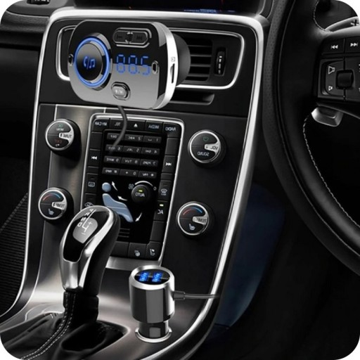АВТОМОБИЛЬНЫЙ ПЕРЕДАТЧИК BLUETOOTH БЫСТРОЕ ЗАРЯДНОЕ УСТРОЙСТВО 2x USB AUX