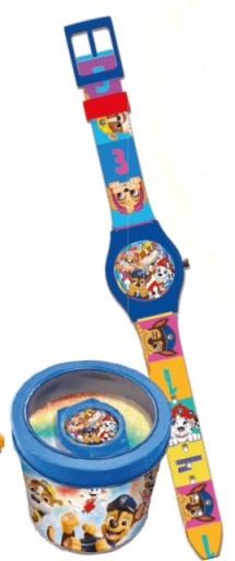 Аналоговые часы PAW PATROL В МЕТАЛЛИЧЕСКОЙ КОРОБКЕ