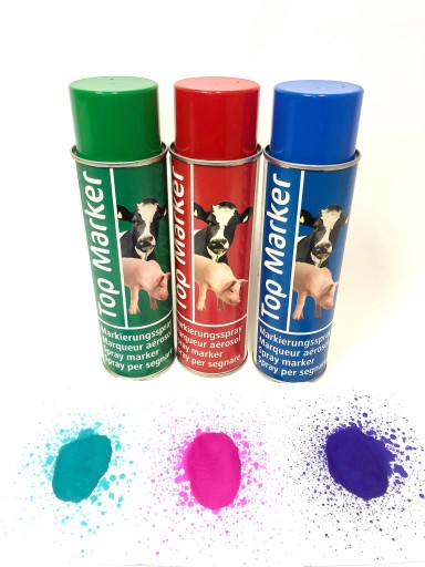 Zestaw 3 kolory - spray do znakowania TopMarker