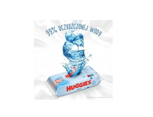 Влажные салфетки Huggies Pure 56 шт. 99% чистая вода