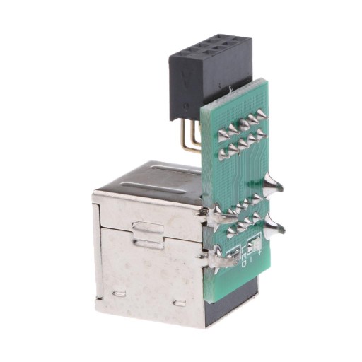 9-контактный разъем USB-концентратора модуля адаптера Dual USB2.0