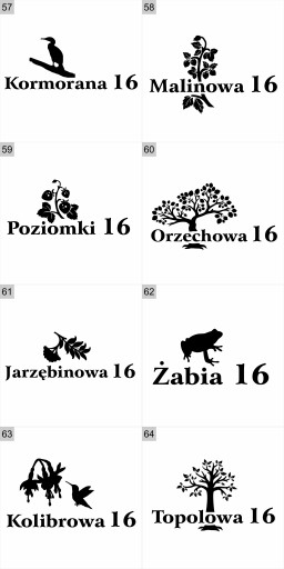 Окрашенный набор объемных букв, номер дома