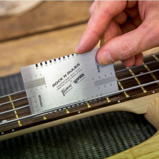 Гитарная линейка для измерения струн, шкала Rockbag Rock`n Ruler
