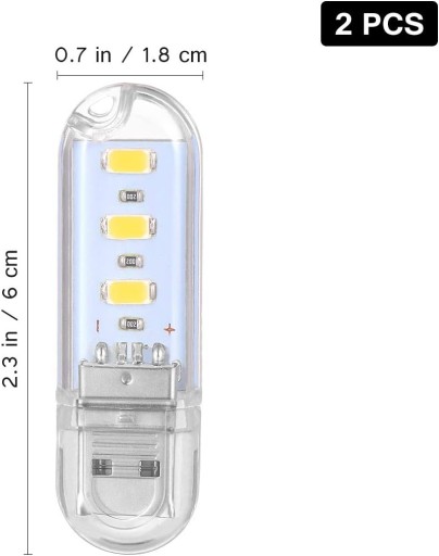 Светодиодная лампа USB шт. 2 флешки компьютер ноутбук powerbank LEDMOMO