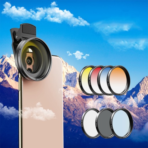 Filtry Apexel 7w1 do telefonu, filtr CPL ND32 STAR