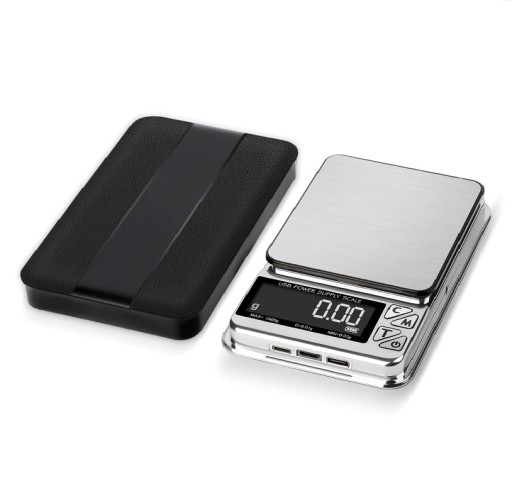 Waga 1kg 0,01g 1000g elektroniczna jubilerska + naklejka