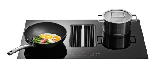 Płyta indukcyjna z okapem Cook&Flow 83 cm Concept IDV6083bc BLACK