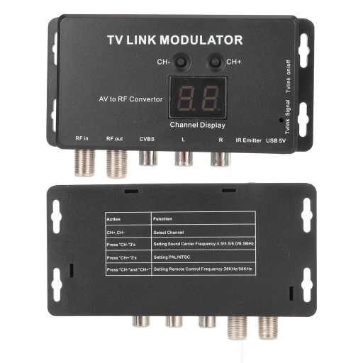 ИК-UHF TV LINK МОДУЛЯТОР AV-ВЧ-ПРЕОБРАЗОВАТЕЛЬ TM70