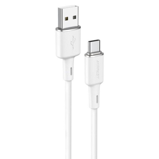 Кабель Acefast USB - USB Type C 1,2 м, 3 А, белый