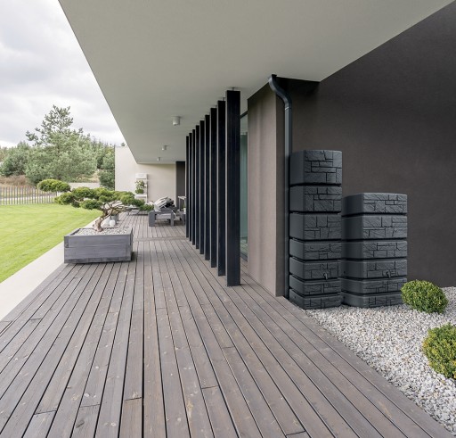 Zbiornik na deszczówkę TOWER STONE 1000l Zestaw