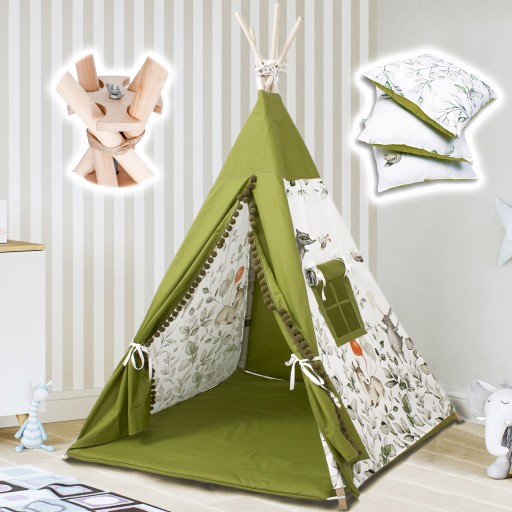 Детская палатка TIPI со стабилизатором вигвам.БЕСПЛАТНЫЙ СТАБИЛИЗАТОР.