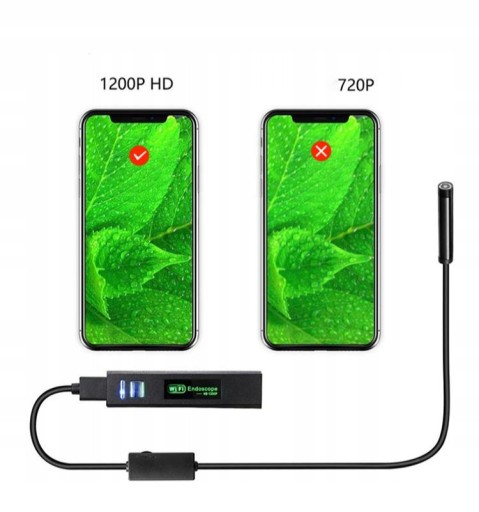 WIFI ЭНДОСКОПНАЯ КАМЕРА ДЛЯ ПРОВЕРКИ 1200P Android/IOS
