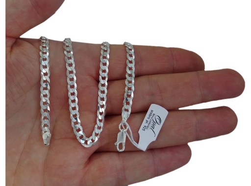 СЕРЕБРЯНАЯ ЦЕПЬ 925 50 СМ С ПОДАРОЧНОЙ ГРАВИРОВКОЙ