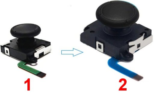 НОВЫЙ ДЖОЙСТИК 3D АНАЛОГОВАЯ РУЧКА JOY-CON STICK ЧЕРНЫЙ ПЕРЕКЛЮЧАТЕЛЬ NINTENDO OLED V3