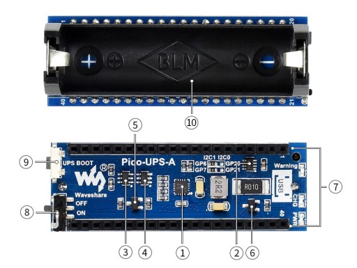 Модуль ИБП для Raspberry Pi Pico