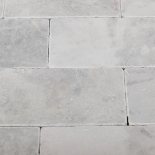 Кирпич мраморный Royal White, обваленный, 15x7,5x1 см.
