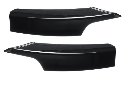 РАЗДЕЛИТЕЛЬ ЮБКА ПЕРЕДНЕГО БАМПЕРА BMW F30 F31 M SPORT FLAPS ЧЕРНЫЙ БЛЕСК