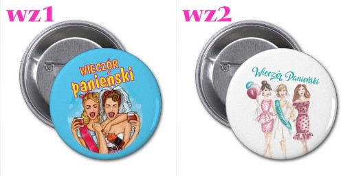 PRZYPINKA NA WIECZÓR PANIEŃSKI PANNA MŁODA IMIĘ