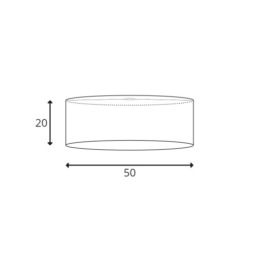 Светодиодная потолочная люстра E27 LAMPSHADE для спальни, 50 цветов, 50 см
