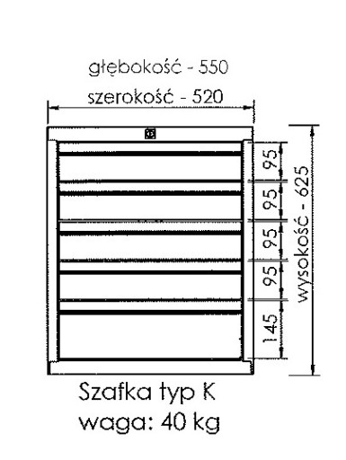 Модуль шкафа для стола, ящиков для гаража, мастерской - цветовые варианты