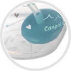 CANPOL СЕРЕБРЯНАЯ КРУЖКА С УВЕСЕННОЙ СОЛОМОЧНОЙ БУТЫЛКОЙ 6м
