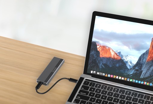 Корпус-адаптер SSD-накопитель M2 NVMe PCIe 2-в-1 USB 3.2 Gen 2 Карман USB-C m.2