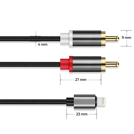 КАБЕЛЬ IPHONE IPAD к 2x RCA CINCH STEREO HQ