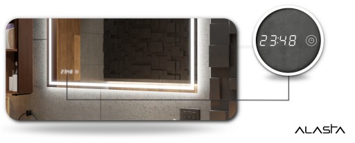 Lustro podświetlane łazienkowe LED 140x60cm BOSTON