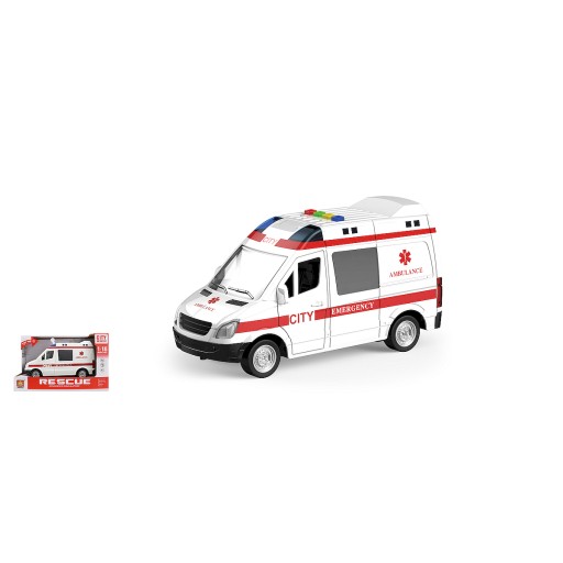 AMBULANS VAN pojazd ŚWIATŁO DŹWIĘK