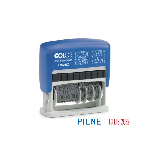Штамп даты COLOP S120WD, готовые пароли