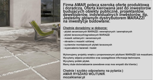 Płytki MARAZZI Ogrodowe Gresowe, Tarasowe 60x60x2