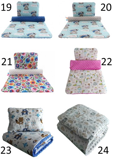 Комплект для коляски Одеяло 50х75+30х35 Minky+вышивка
