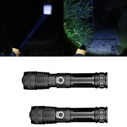 Тактический охотничий прожектор аккумуляторный MEGA ZOOM XLM P90 USB