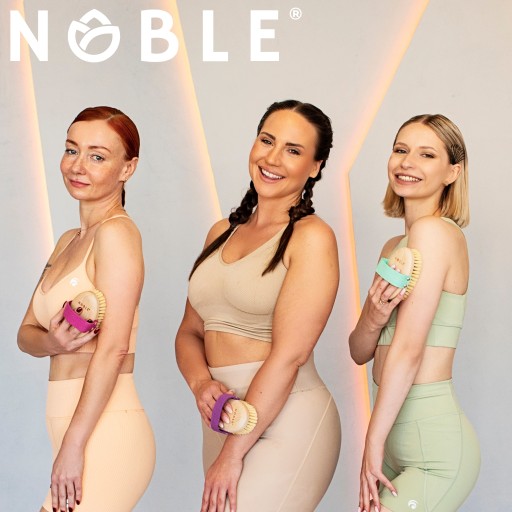 Антицеллюлитная щетка для сухого массажа Tampico и Gentle Face NOBLE