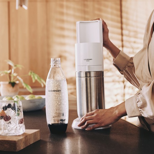 САТУРАТОР ДЛЯ КАРБОНИРОВАНИЯ ВОДЫ SODASTREAM DUO | 2x БУТЫЛКА 1 Л + 2x КАРТРИДЖ + СИРОПЫ