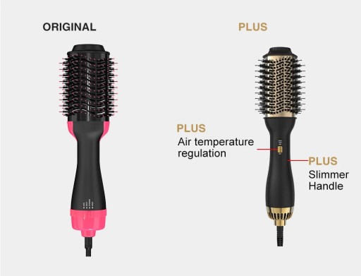 LISAPRO Hot-Air Brush 2.0 One-Step Hair Dryer Brush & Volumizer Hair Iron