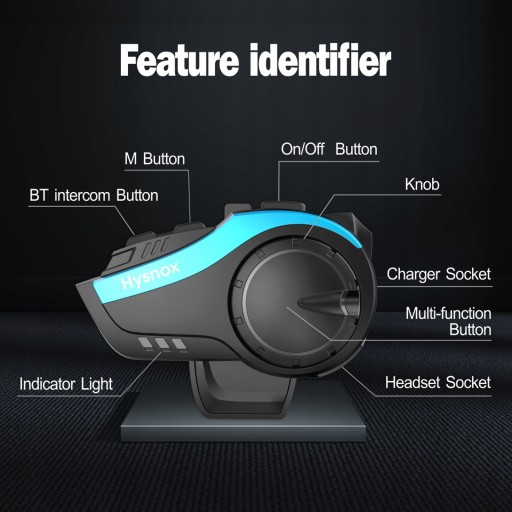 Домофон Hysnox HY-02 для мотоциклетного шлема BT5.0
