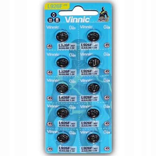 10 аккумуляторов VINNIC AG7 G7 LR57 399 L926 F SR 927