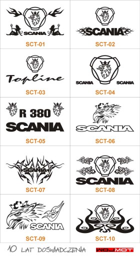 НАКЛЕЙКА НА ЗАДНЮЮ ЧАСТЬ КАБИНЫ SCANIA TOPLINE HIGHLINE...