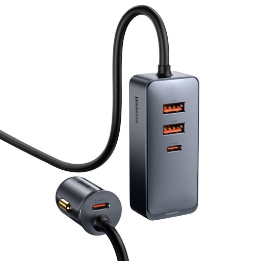 ŁADOWARKA SAMOCHODOWA BASEUS 2xUSB + 2xUSB-C 120W