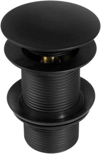 DEANTE MAT BLACK CORPOR CLIK CLAK БЕЗ ПЕРЕЛИВА, КРУГЛЫЙ