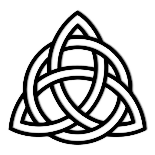 Dekoracja ścienna nad kanapę A159 CELTYCKA TRIQUETRA 50cm