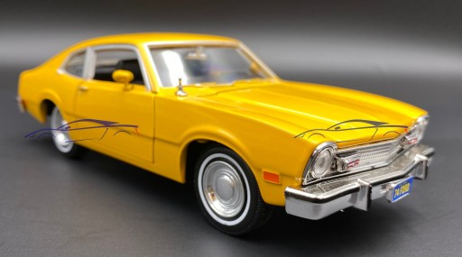 Ford Maverick 1974 желтый 1:24 Motormax 79042