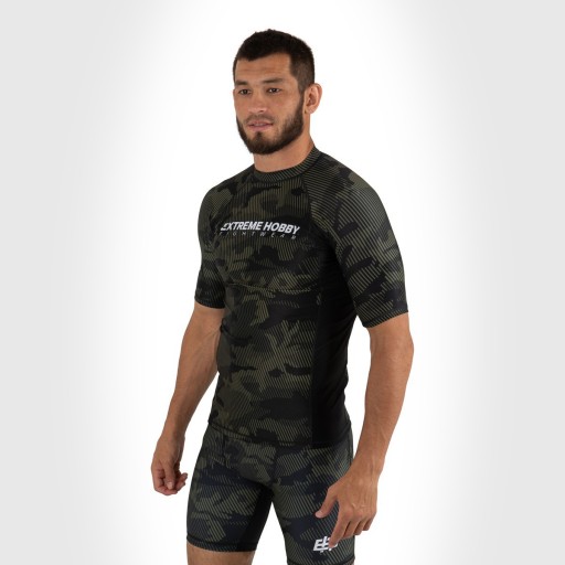 Термоактивная футболка для ММА BJJ хаки HAVOC 3XL EXTREME HOBBY
