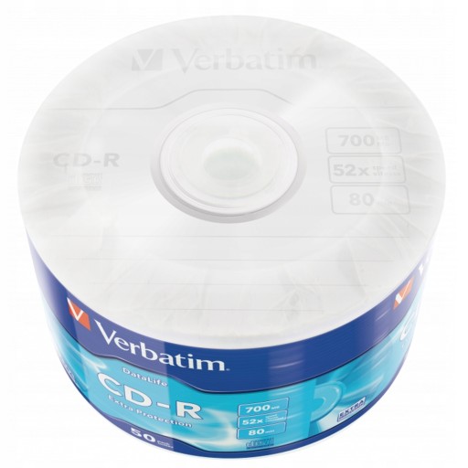 CD-R Verbatim 700MB Extra Protection Wrap (50 шпинделей) Диск 43787 (50 шт.)