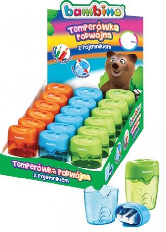 BAMBINO Двойная точилка с контейнером