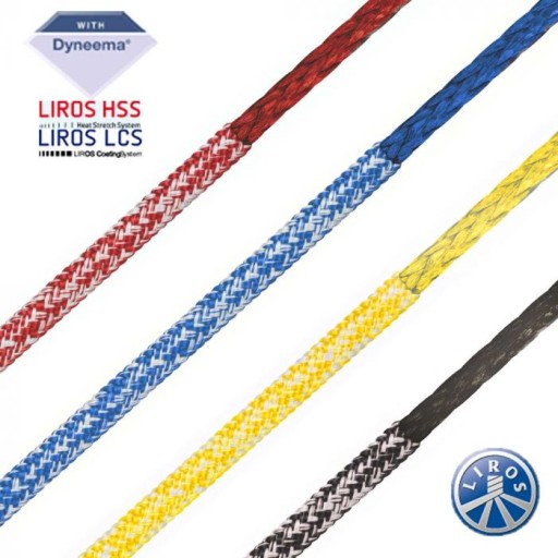 Фал DYNEEMA LIROS Magic Pro 4 мм / ЧЕРНАЯ веревка