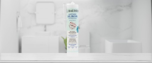Санитарный силикон белый 280мл Высокоэффективный НАБОР BAUHUS 4x280мл
